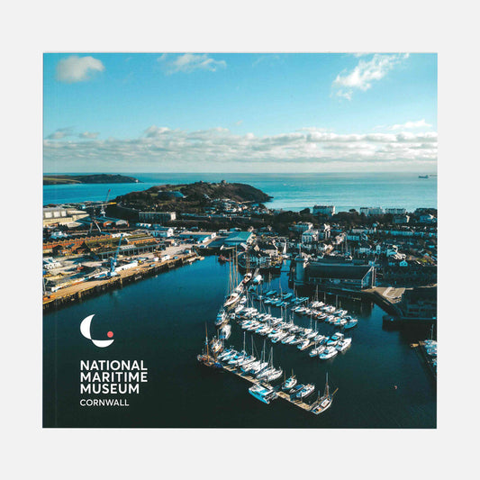 Front cover of the guide book shows a drone shot of the museum and Pendennis point