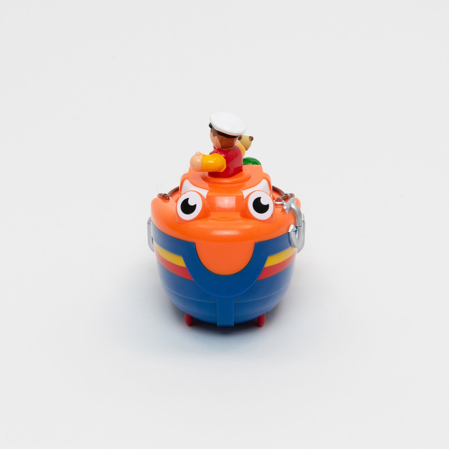 RNLI lifeboat bath toy with lifeboat man figurine.