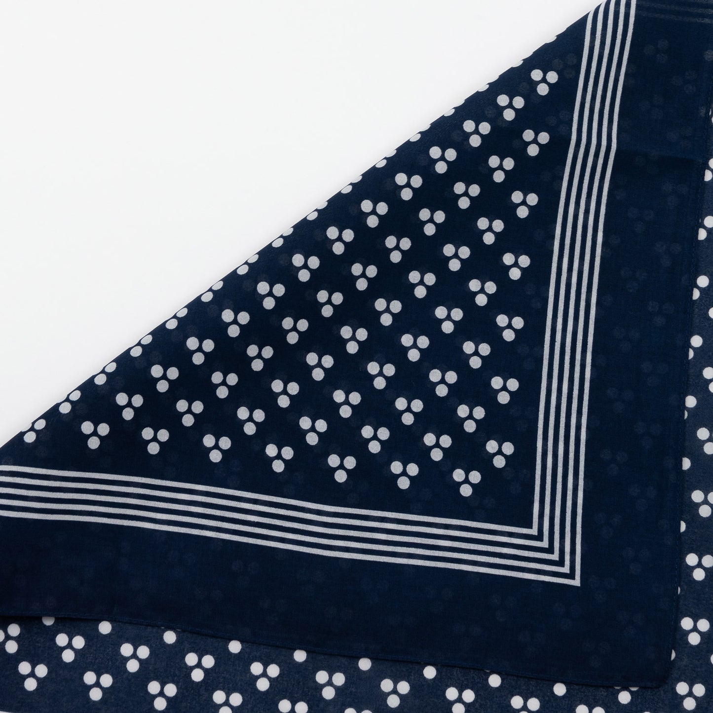 Blue spot square scarf