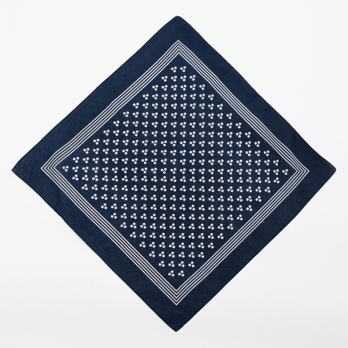Blue spot square scarf