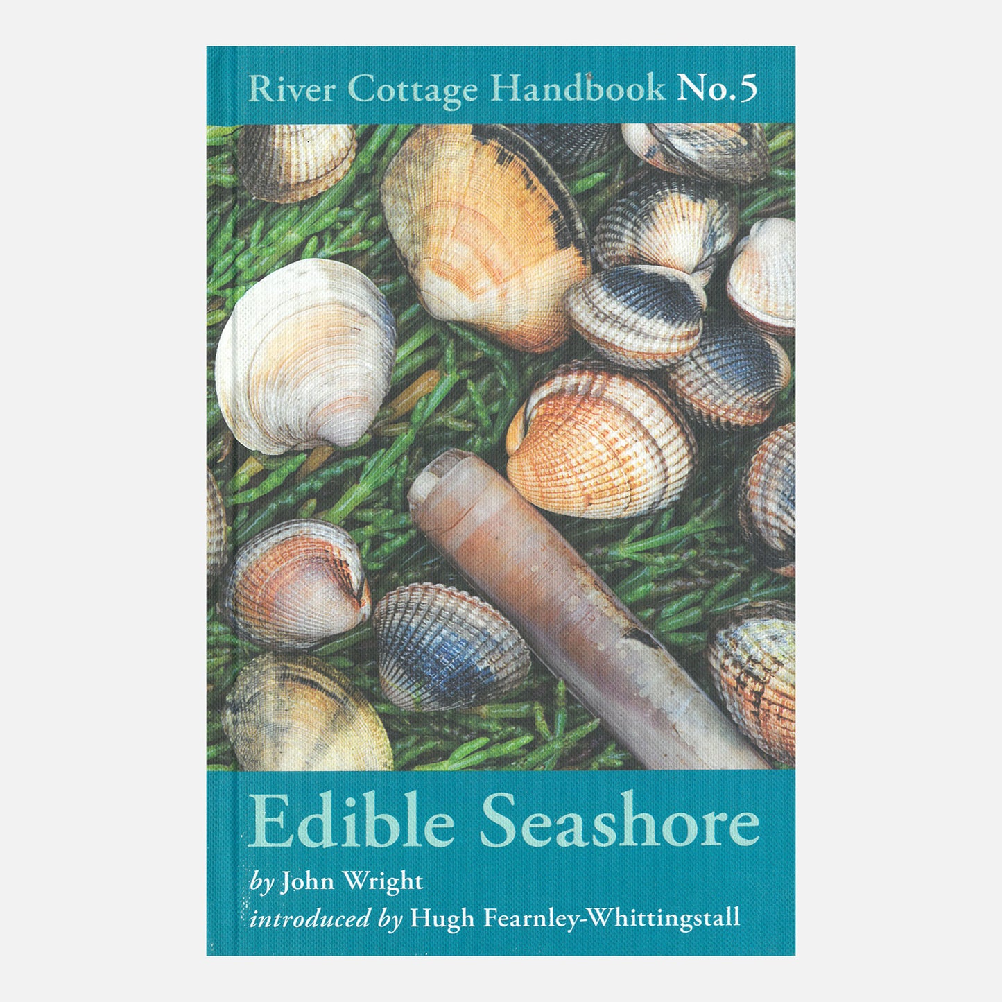 Edible Seashore cover showing clams and razor fish shells on samphireer 