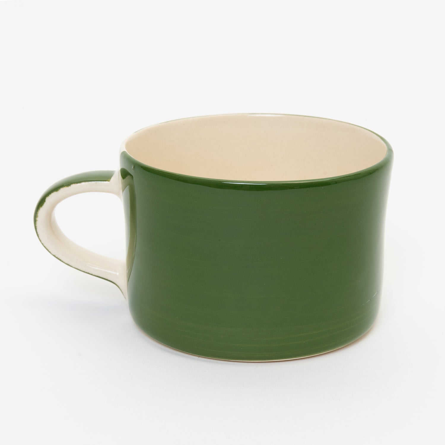 Large moss green mug