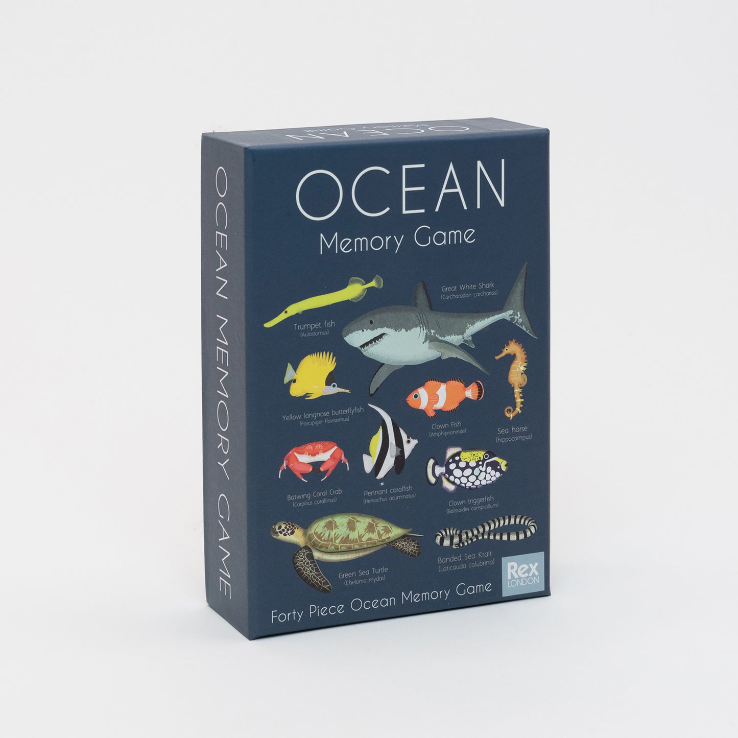 A picture of the Ocean Memory Game box on a white background.